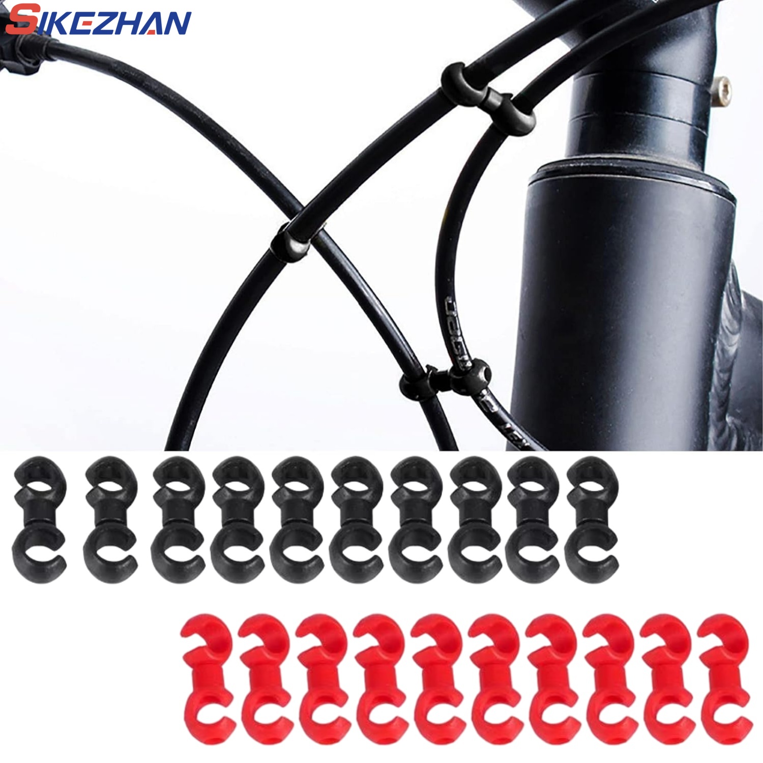 Cycling Gear Brands - 10 sztuk/zestaw Klipsy do linek rowerowych,