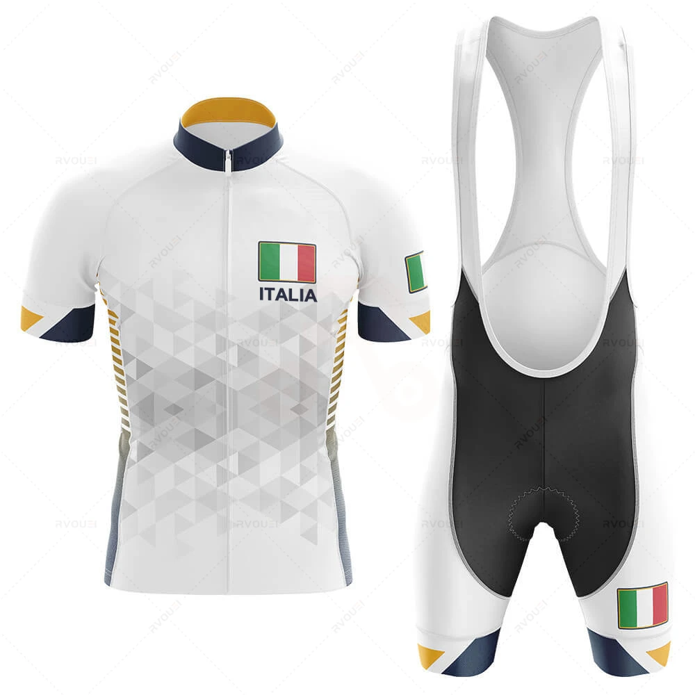 Cycling Bib Shorts - Nowa włoska męska letnia odzież rowerowa