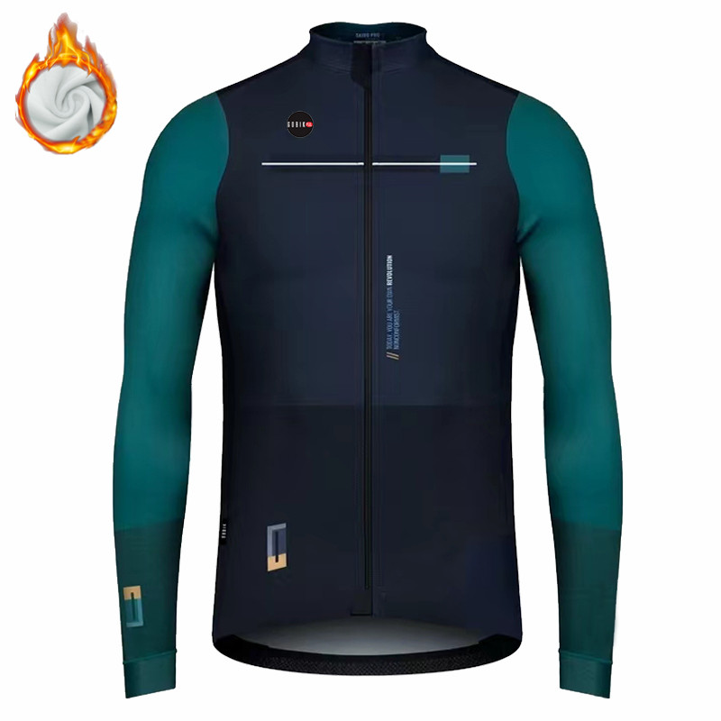 Cycling Gear Jersey - Zimowa kolarstwo męska z długim rękawem