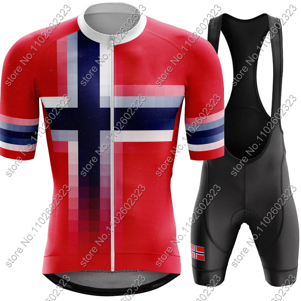 Cycling Gear Jersey - 2024 Norway kolarska koszulka narodowa zestaw